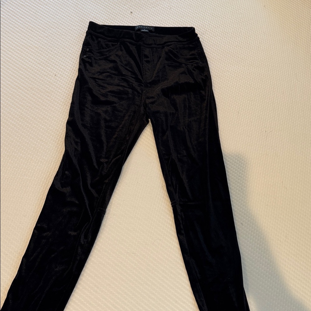 Sanctuary Black Velvet Trousers